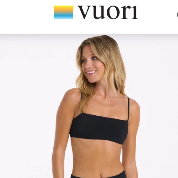 Vuori Other - NWT Vuori Dune Bikini Top Color Black size Small